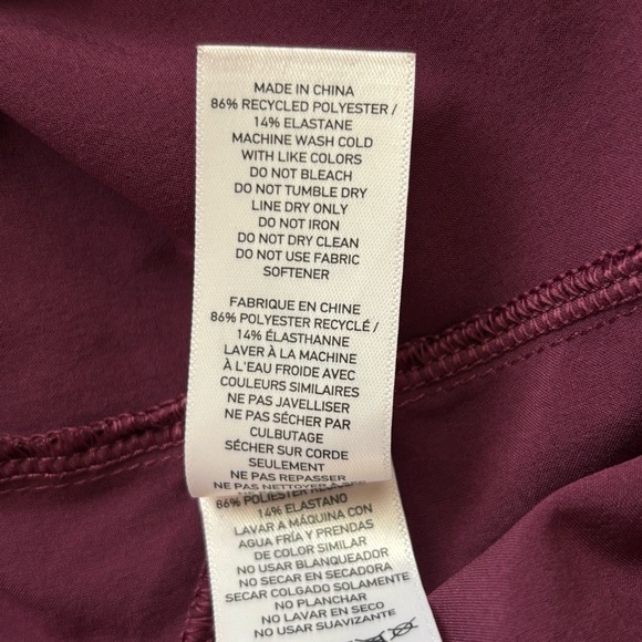 Rhone Essentials Training Shorts 7" Men's XXL Maroon Athletic Leisure Shorts - Picture 10 of 11